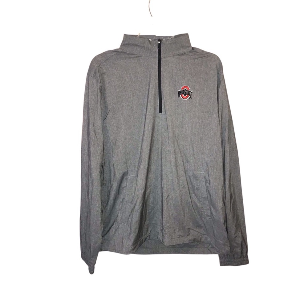 Southern Tide Ohio State Buckeyes Men’s Grey Quarter Zip Size Large
